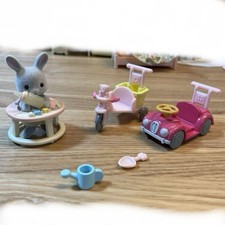 Usado, Conjunto de triciclo Kuruma Sylvanian Family bebê coelho quase não usado comprar usado  Enviando para Brazil