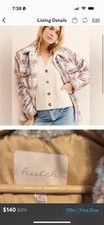 Hutch plaid jacket for sale  San Francisco