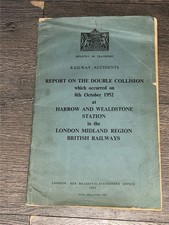 Railway accident report for sale  WATFORD