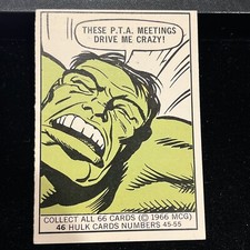 1966 Marvel Super Heroes Card # 46 Hulk Rookie Card Donruss Vintage Ótima Forma comprar usado 1966 Marvel Super Heroes Card # 46 Hulk Rookie Card Donruss Vintage Ótima Forma comprar usado  Enviando para Brazil
