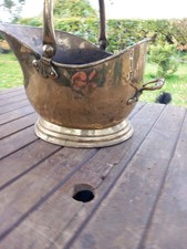Brass coal bucket for sale  BATHGATE
