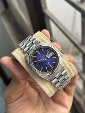 seiko dx automático azul com sombras pretas dail 21 joias relógio masculino japonês 7009 comprar usado  Enviando para Brazil