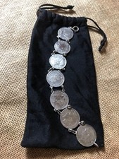 Bracelet pièces argent d'occasion  Saint-Martin-de-Londres