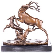 Bronze sculpture deer d'occasion  Expédié en Belgium