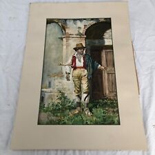 Aquarelle papier portrait d'occasion  Paris IX