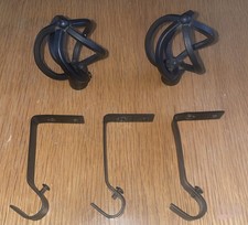 Black end finials for sale  GREENFORD