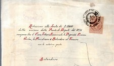 Bollo dimensione planimetria usato  Larino