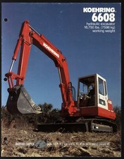 KOEHRING 6608 BROCHURA ESCAVADEIRA HIDRÁULICA 6 PÁGINAS, DE 1989 #3 comprar usado  Enviando para Brazil