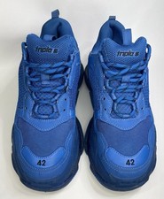Tênis masculino Balenciaga Triple S edição limitada tamanho 10 EUA - Azul raro, usado comprar usado  Enviando para Brazil