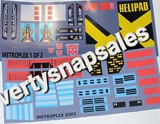 Adesivos Transformers G1 Repro para G1 METROPLEX PreCut comprar usado  Enviando para Brazil