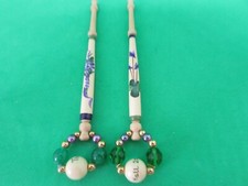 Pair paintedwooden lace for sale  WELSHPOOL