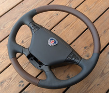 Usado, Volante de couro novo para caminhão Scania P G R T Series 2004-2017 PRETO MARROM comprar usado  Enviando para Brazil