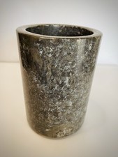 Suporte para utensílios de mármore cinza esverdeado 7" de altura pedra polida decoração de cozinha comprar usado  Enviando para Brazil