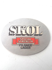 Vintage SKOL LAGER - Força Especial... Tapete de Cerveja Cat No'77 / Coaster comprar usado  Enviando para Brazil