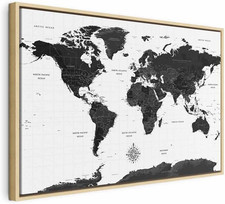 Quadro mappamondo 120x80 usato  Roma