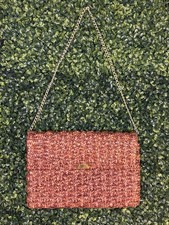 Straw clutch brown for sale  Phoenix