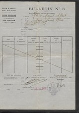 1920 extract judicial d'occasion  Expédié en Belgium