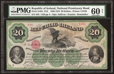 IRLANDA, 20 dólares 1866 P:S103r UNC (60 PMG), National Promessory Bond comprar usado  Enviando para Brazil