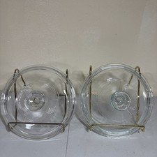 Pyrex Tampa Central de Vidro Transparente Ridged G-5-C Redonda Substituição APENAS Lote 2, usado comprar usado  Enviando para Brazil