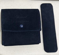 Relógio Chopard Bolsa de Viagem Bolsa Estojo Camurça Azul Meia-Noite Autêntico Original Novo comprar usado  Enviando para Brazil