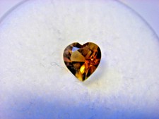 Piedra preciosa citrino corte corazón 4 mm x 4 mm 0,25 quilates gema piedra amarilla segunda mano  Embacar hacia Mexico