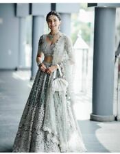 DESIGNER NET LEHENGA CHOLI COM DUPATTA PARA FESTA DE CASAMENTO INDIANA BOLLYWOOD comprar usado  Enviando para Brazil