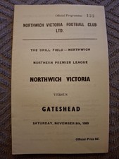 Northwich victoria gateshead for sale Northwich victoria gateshead for sale  NORTHAMPTON