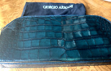 Autêntica RARA Bolsa de Viagem Giorgio Armani Unissex Cluch Bolsa de Mão Couro Usada comprar usado  Enviando para Brazil