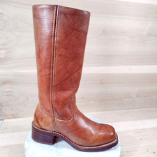 Vintage Frye Campus Botas Femininas 7 M Sela Marrom Biqueira Quadrada 14L Mármore Ocidental, usado comprar usado  Enviando para Brazil