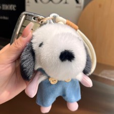 Chaveiro fofo de pele de coelho real cachorro filhote boneca infantil brinquedos bolsa pingente de telefone de carro, usado comprar usado  Enviando para Brazil