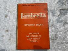 Lambretta vintage manual for sale  RUSHDEN