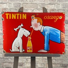 Tintin enamel sign d'occasion  Expédié en Belgium