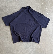 Camiseta Vintage Anos 90 Azul Escuro Azul Marinho Bolso Boxy Grunge Sem Etiqueta Masculina Grande EUA Y2K comprar usado  Enviando para Brazil