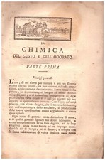 Chimica del gusto usato  Uzzano