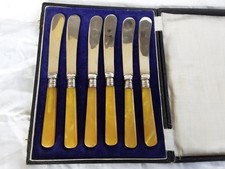 Amber handled butter for sale  CARMARTHEN