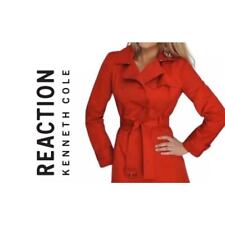 Jaqueta trench coat Kenneth Cole Reaction feminina vermelha tamanho XL mistura de algodão básica  comprar usado  Enviando para Brazil