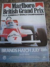 MARLBORO BRITISH GRAND PRIX MARCAS HATCH ANÚNCIO ARQUIVO A4 47, usado comprar usado  Enviando para Brazil