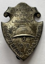 Distintivo società reduci usato  Valenza