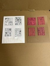 Hoja de estampillas de tinta sin montar y otras (4) estampillas separadas. ¡¡Mira!!! segunda mano  Embacar hacia Mexico