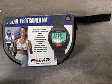 Monitor de frequência cardíaca Polar Protrainer NV com caixa, estojo, alça, papelada comprar usado Monitor de frequência cardíaca Polar Protrainer NV com caixa, estojo, alça, papelada comprar usado  Enviando para Brazil