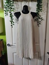 Cream pleated sleeveless for sale  MELTON MOWBRAY