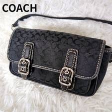 Bolsa Body Coach Mini Signature Couro Lona Preta 29a Excelente Estado comprar usado Bolsa Body Coach Mini Signature Couro Lona Preta 29a Excelente Estado comprar usado  Enviando para Brazil