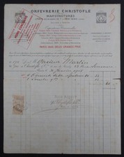 Facture orfévrerie christofle d'occasion Facture orfévrerie christofle d'occasion  Nantes-