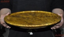 12,6"Dinastia da China Golden Phoebe esculpida em madeira palácio dinastia prato prato estátua comprar usado 12,6"Dinastia da China Golden Phoebe esculpida em madeira palácio dinastia prato prato estátua comprar usado  Enviando para Brazil