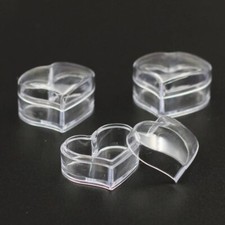 100 peças frasco plástico transparente formato coração 5g vazio pequeno pote de creme mini amostra de creme comprar usado  Enviando para Brazil
