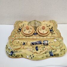 Encrier faience décor d'occasion  Desvres