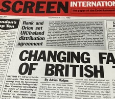 Screen international 1982. for sale  LONDON