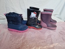 Girls wellies boots for sale  BRADFORD