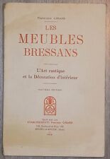 Livre meubles bressans d'occasion  Corbas