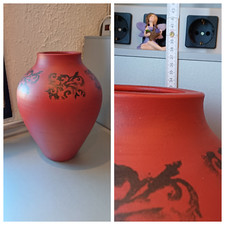 Rote blumenvase bodenvase gebraucht kaufen  Frechen